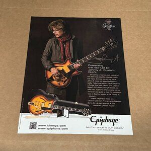 Johnny A. - Epiphone Guitars - 2017 Print Advertisement